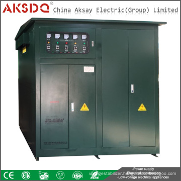 SBW 3 Phase Electrical Automatic Voltage Stabilizer With Servo Motor Power For Industry